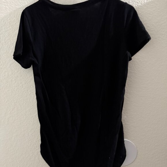 Coffee loves Me T-shirt Women size S Black - Picture 3 of 3